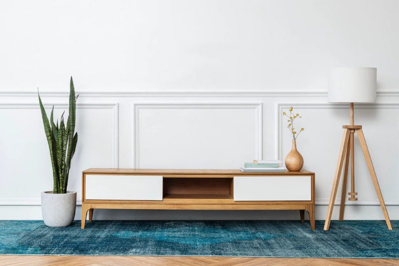 contemporary-living-room-with-blue-carpet